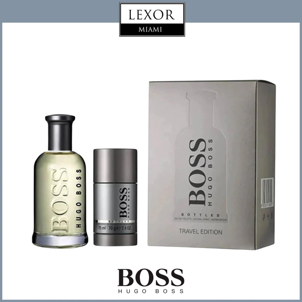 Hugo Boss Bottled (#6) Set para hombre 6.7oz EDT/2.4oz Desodorante en barra
