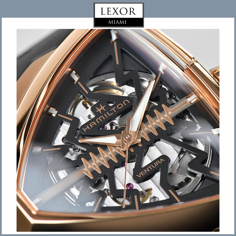 Hamilton Elvis80 Skeleton Auto Relógio Masculino H24525331