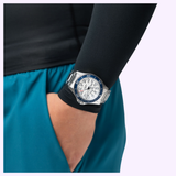 On Model View Hamilton Watches H82425110 Caqui Azul Marinho SCUBA AUTO 40MM