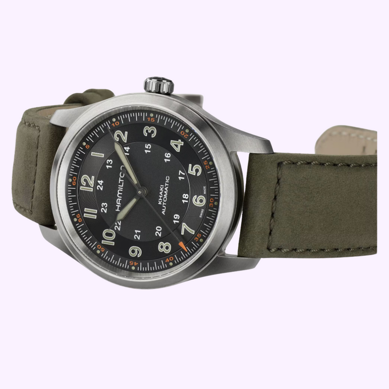 Reloj automático de titanio para hombre Hamilton Khaki Field H70205830