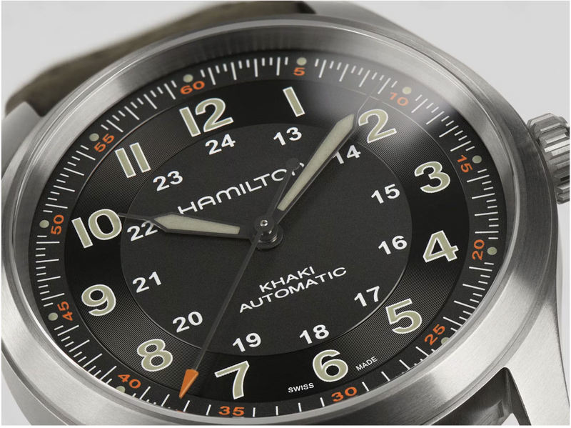 Reloj automático de titanio para hombre Hamilton Khaki Field H70205830