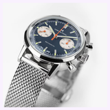 Hamilton watched American Classic Intra-matic Chronograph H H38429541 angle view 2 metal strap
