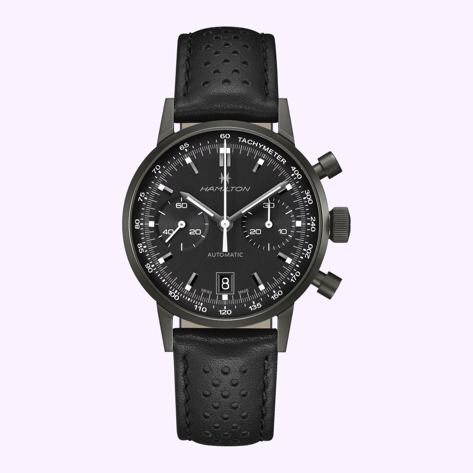 HAMILTON 腕時計 クォーツ ブラック Hamilton watches American Classic Intra-matic Auto chrono