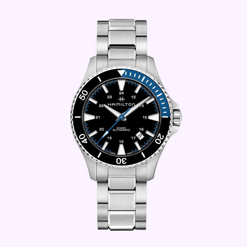 Hamilton Khaki Navy Scuba Auto 40mm H82315131 black dial men's dive watch