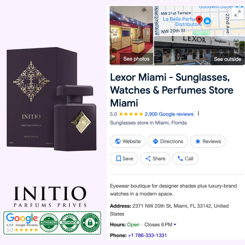 INITIO Parfums Prives Perfume CAN'T GET ENOUGHT EDP 3.0 Oz Unisex Perfume