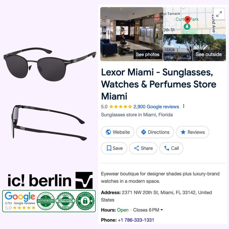 Óculos de sol Ic! Berlin Aimee M1620002002t02115do