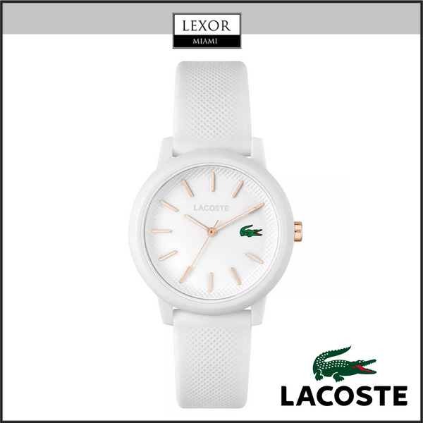 Lacoste 2001211 Women's L.12.12 White Silicone Strap Watch