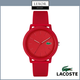 Lacoste 2011173 Men’s 12.12 Red Silicone Strap Watch