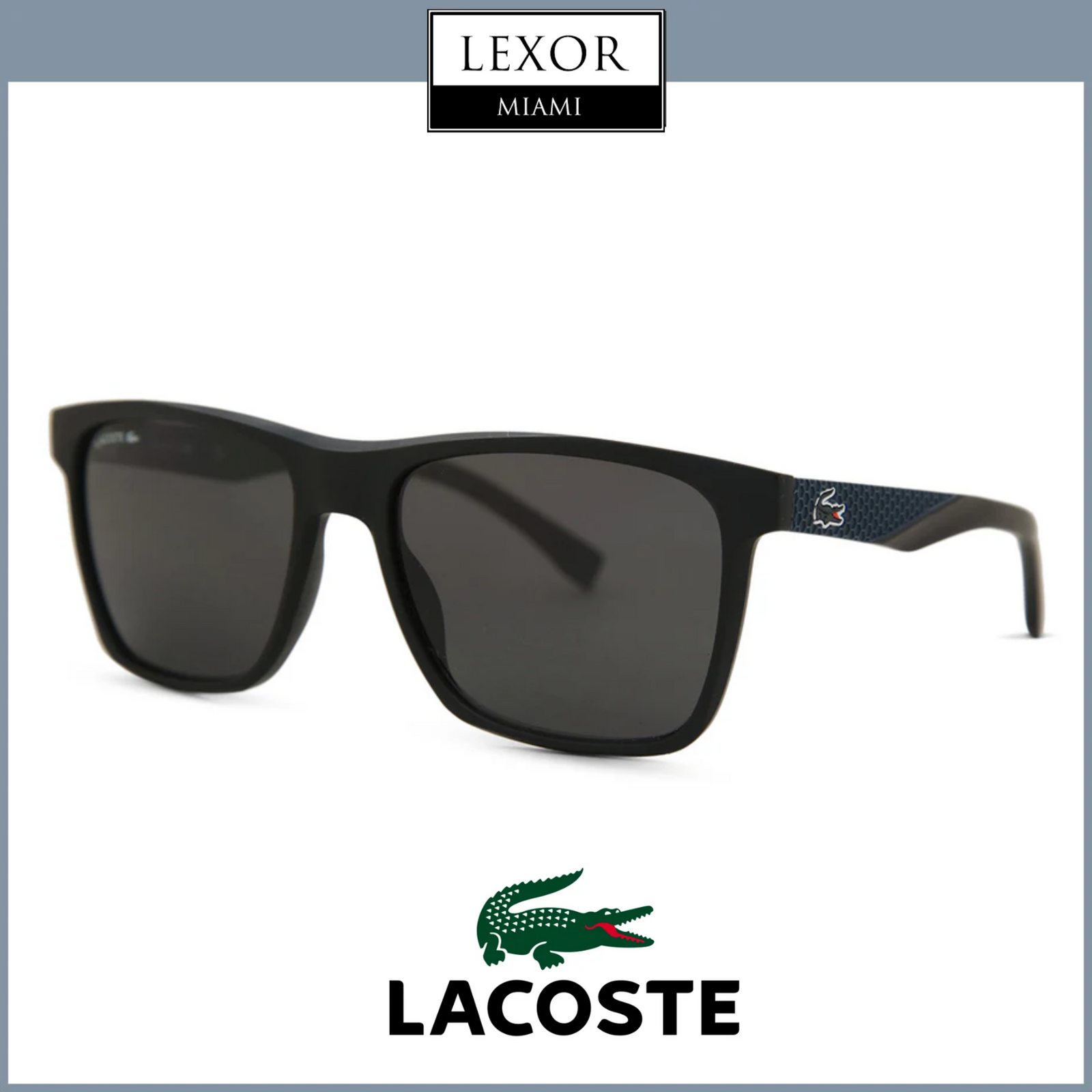 Lacoste L900S 001 Black 56 Unisex Sunglasses – Lexor Miami