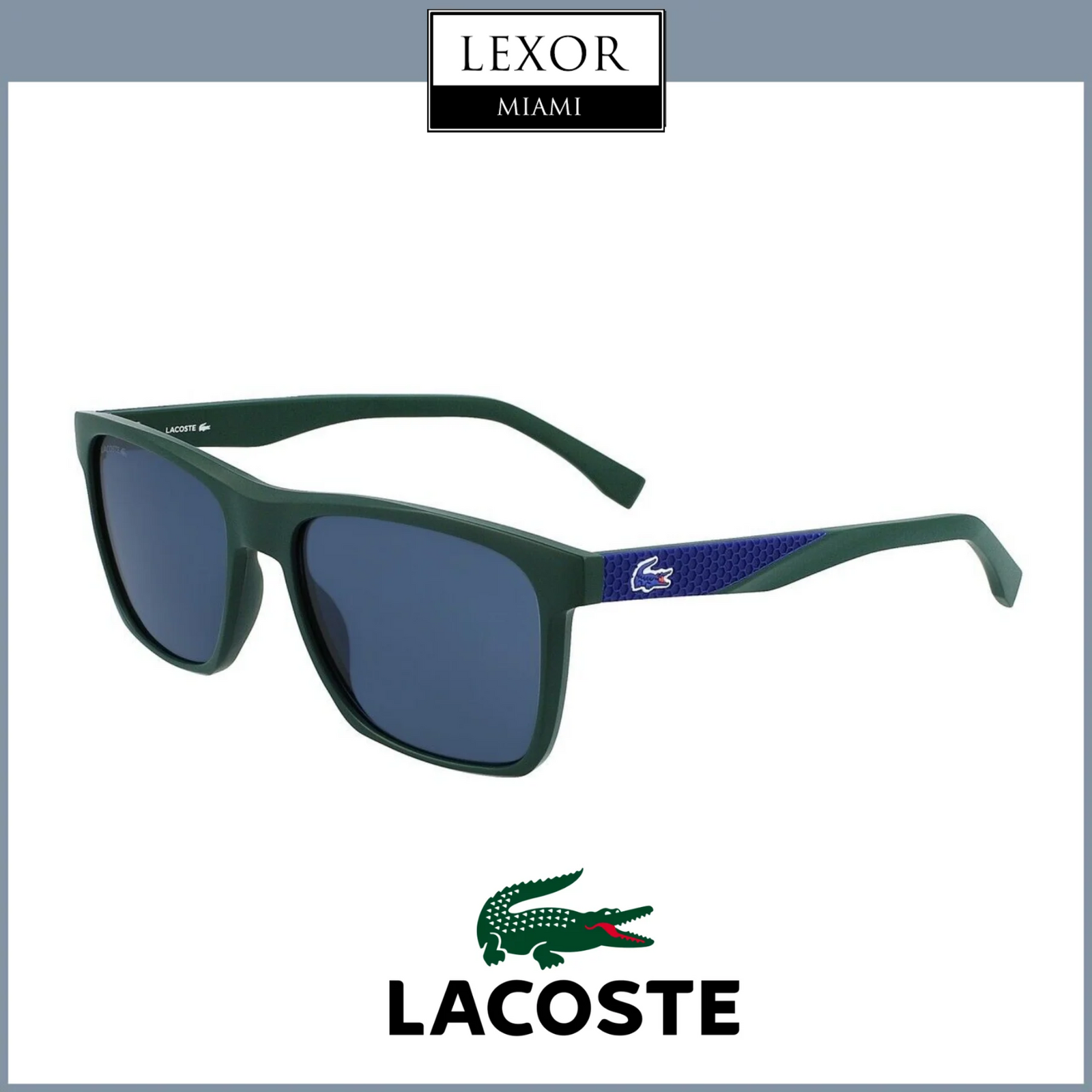 Lacoste L900S 56/17/DARK OLIVE MATTE Sunglasses – Lexor Miami