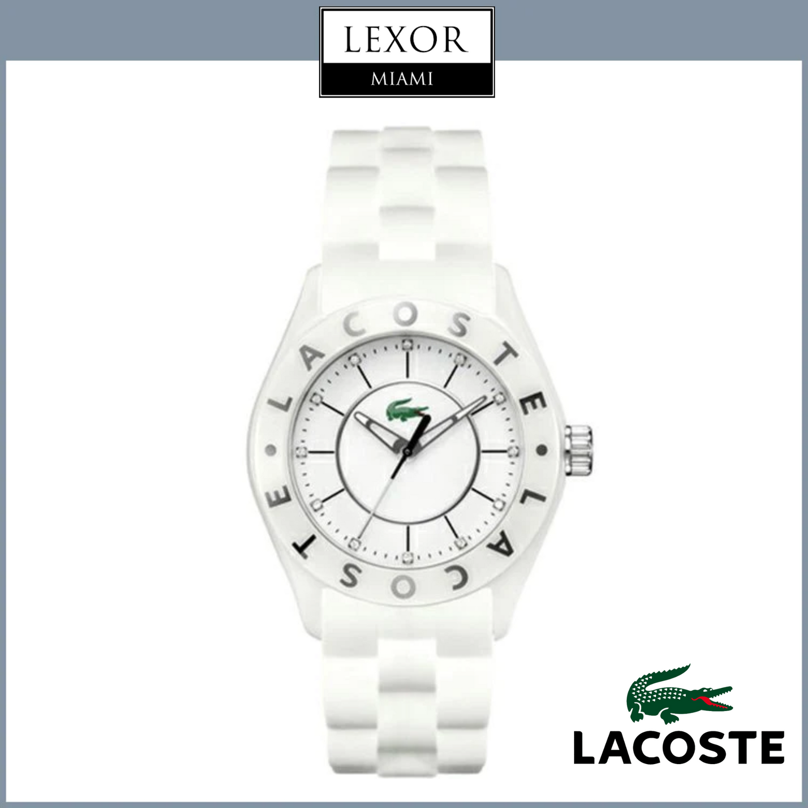 Lacoste LC2000672 Biarritz Ceramic Crystal 2000672 Women Watches