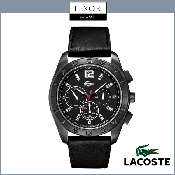 Lacoste LC2010609 Panama Black Dial Black Nylon Strap Men Watches Lexor Miami