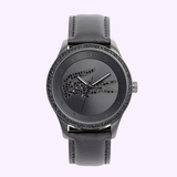 The Lacoste 2000823 'Victoria' watch for women features a crystal logo leather strap, a bold crocodile logo on the dial, and LACOSTE branding around the face—an elegant addition to any women's watch collection.