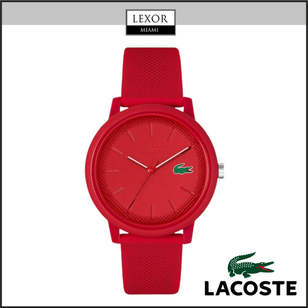 Lacoste 2011173 Men’s 12.12 Red Silicone Strap Watch