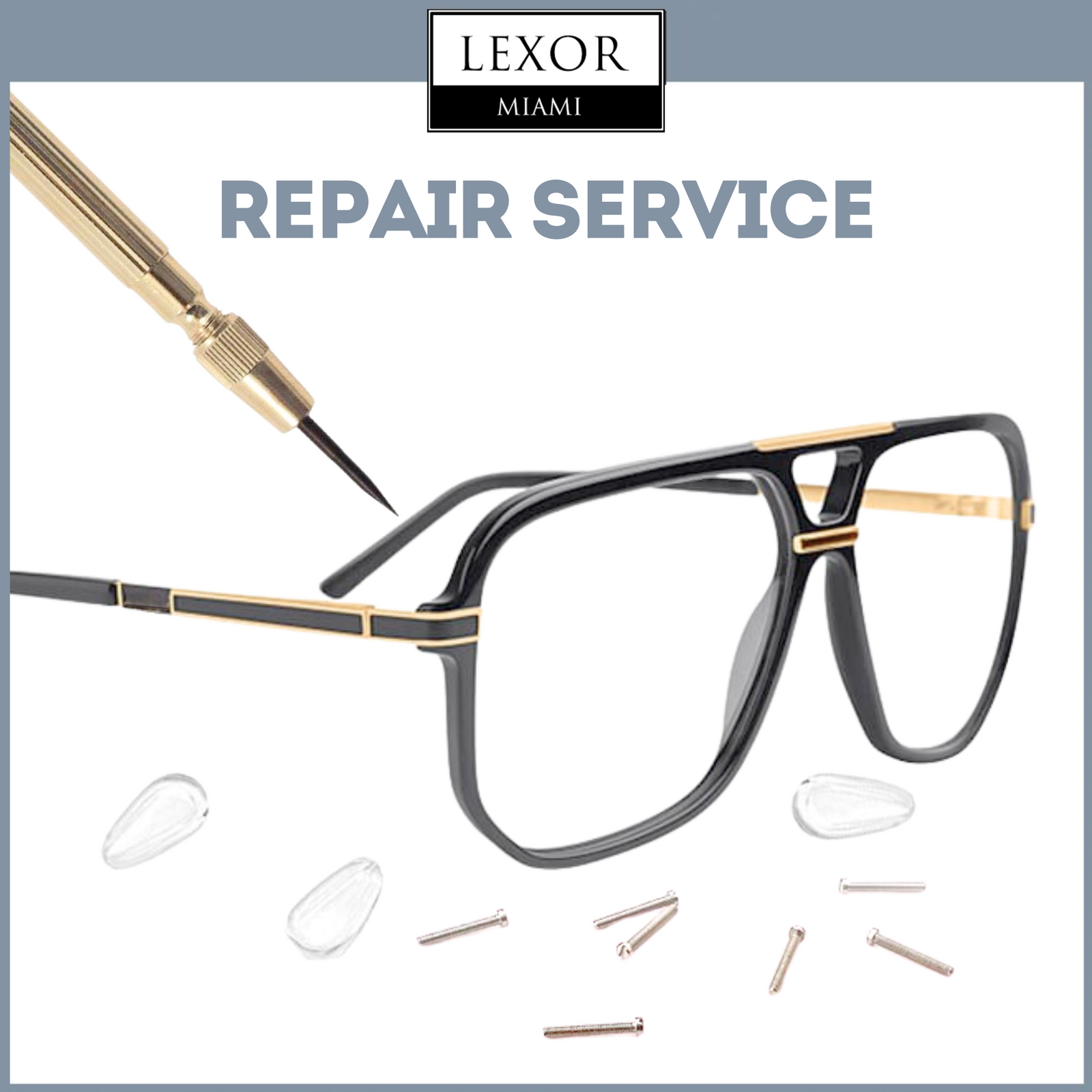 Eyeglass frame repair shop sales