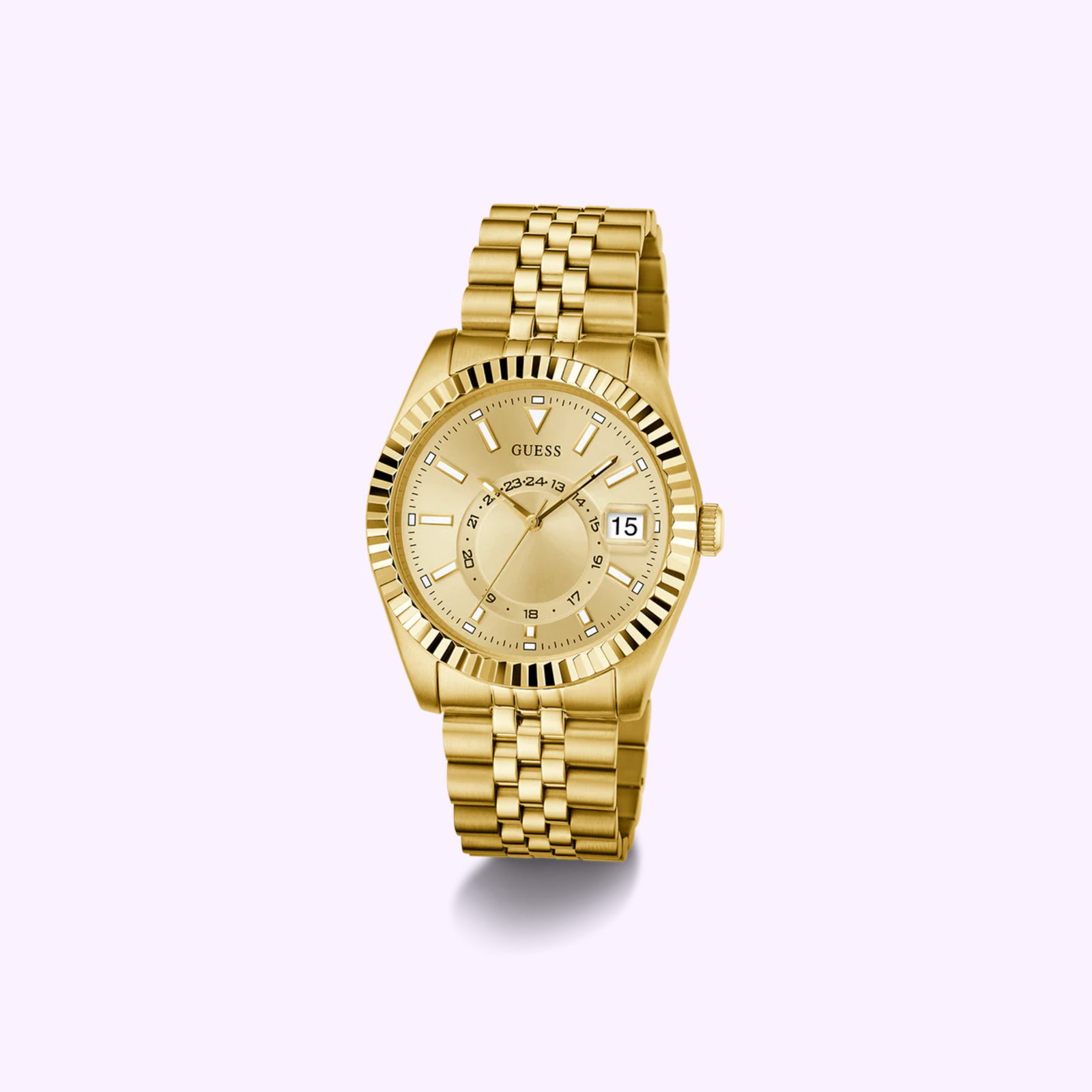 Guess Watches Men Jaden Gold Tone Multifunction GW0977G2