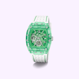 Guess Watches Mens White Green Multi-function GW0499G10 upc:091661563997