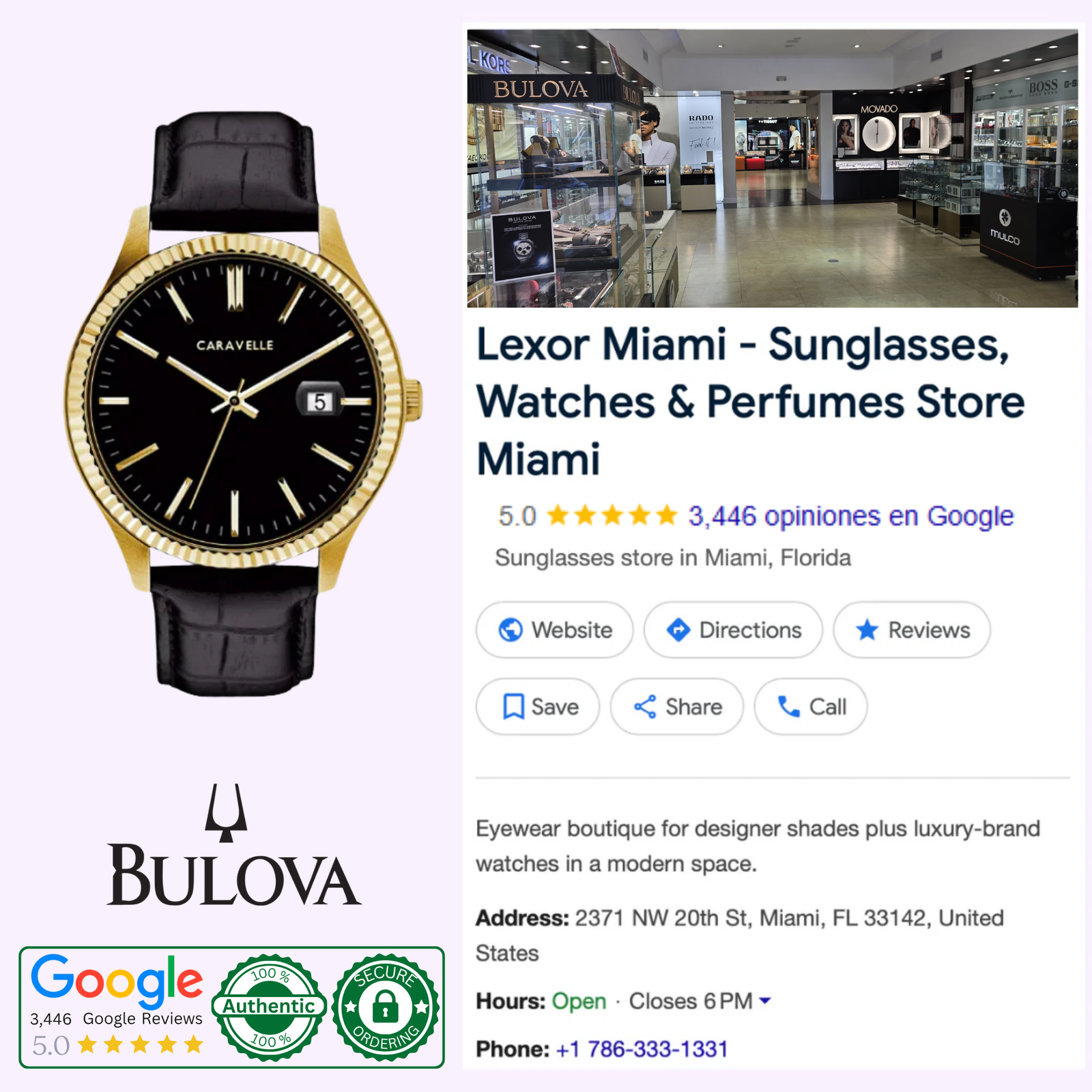 Bulova 44B118 Dress Caravelle Black Leather Strap Men Watches