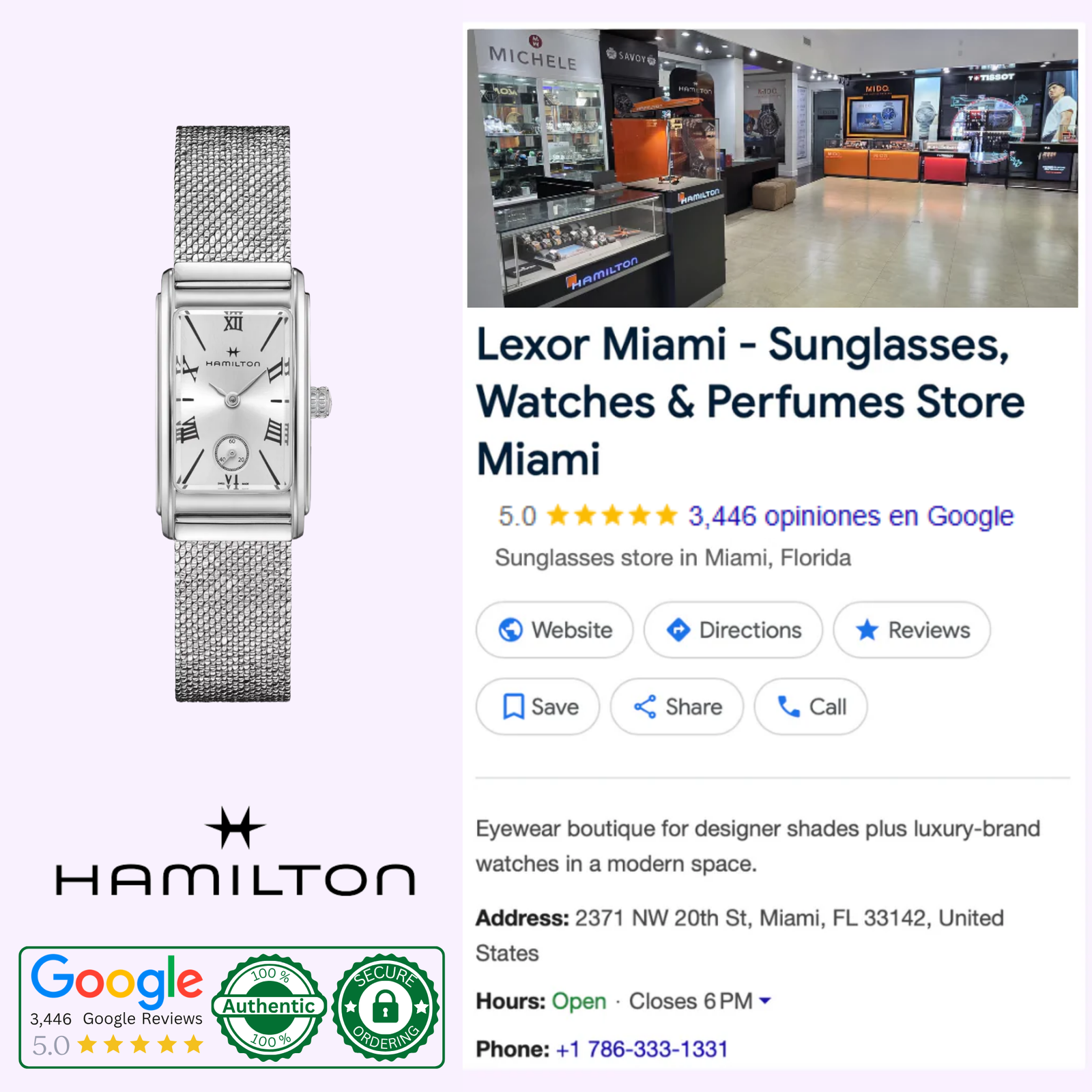 Hamilton Watches H11221150 American Classic Ardmore Quartz – Lexor