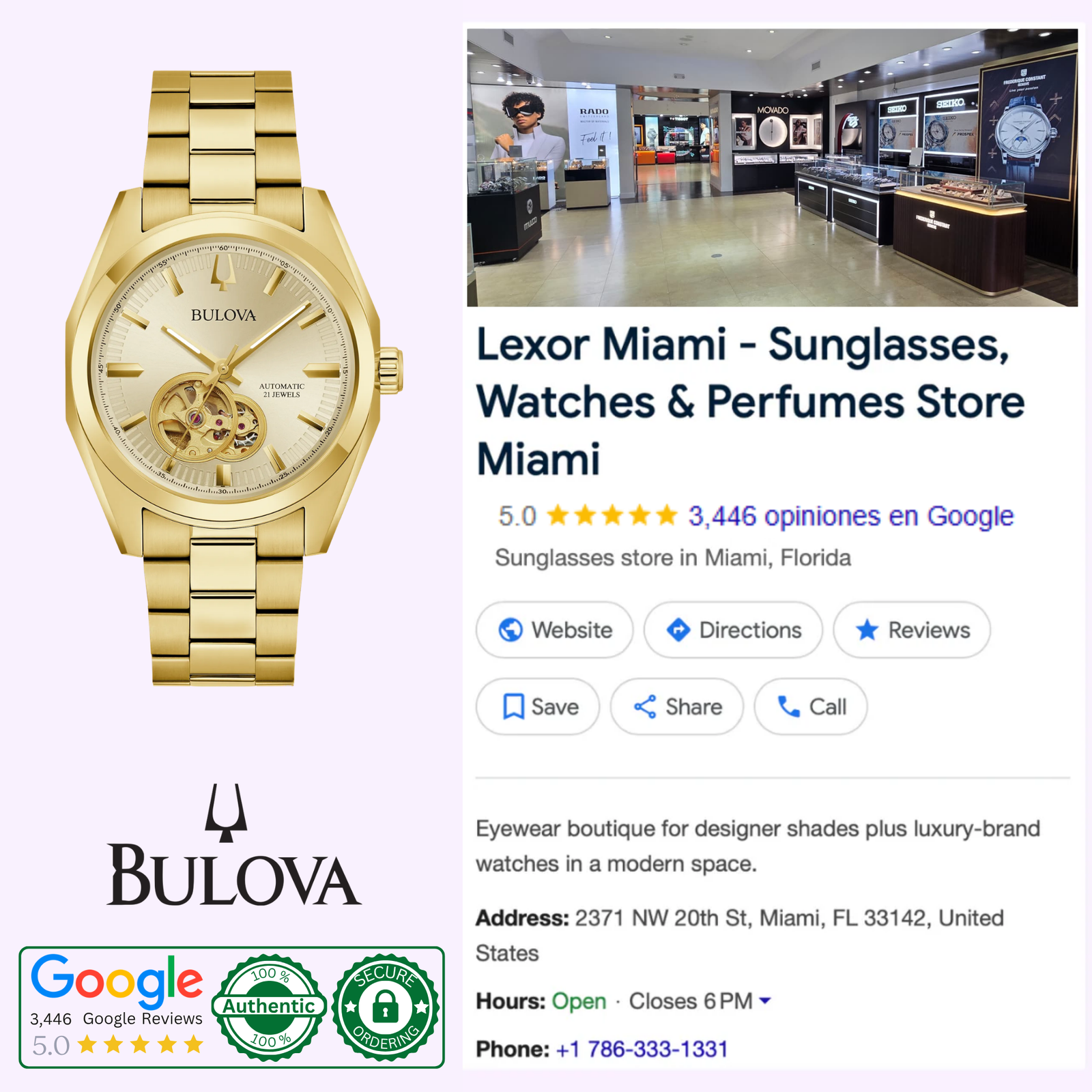 Bulova Watches Surveyor 97A182 Men – Lexor Miami
