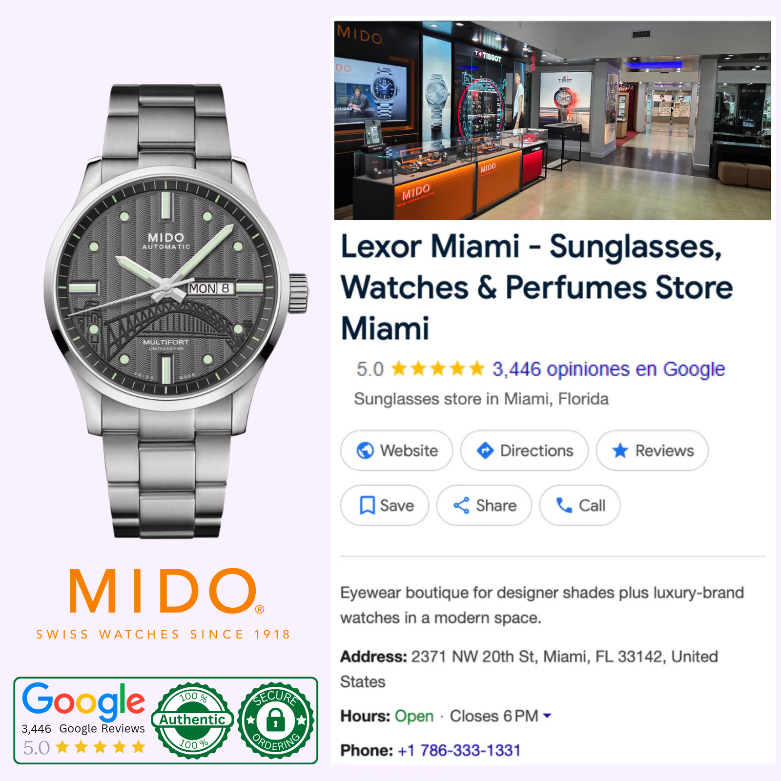Mido Watch Multifort IBA Limited edition M0054301106181 – Lexor Miami