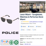 Discover Lexor Miami—your destination for authentic Police Sunglasses, including the Police SPL890 301P Rose Gold Men Sunglasses. Shop our curated polarized collection and enjoy trusted service plus glowing Google reviews.