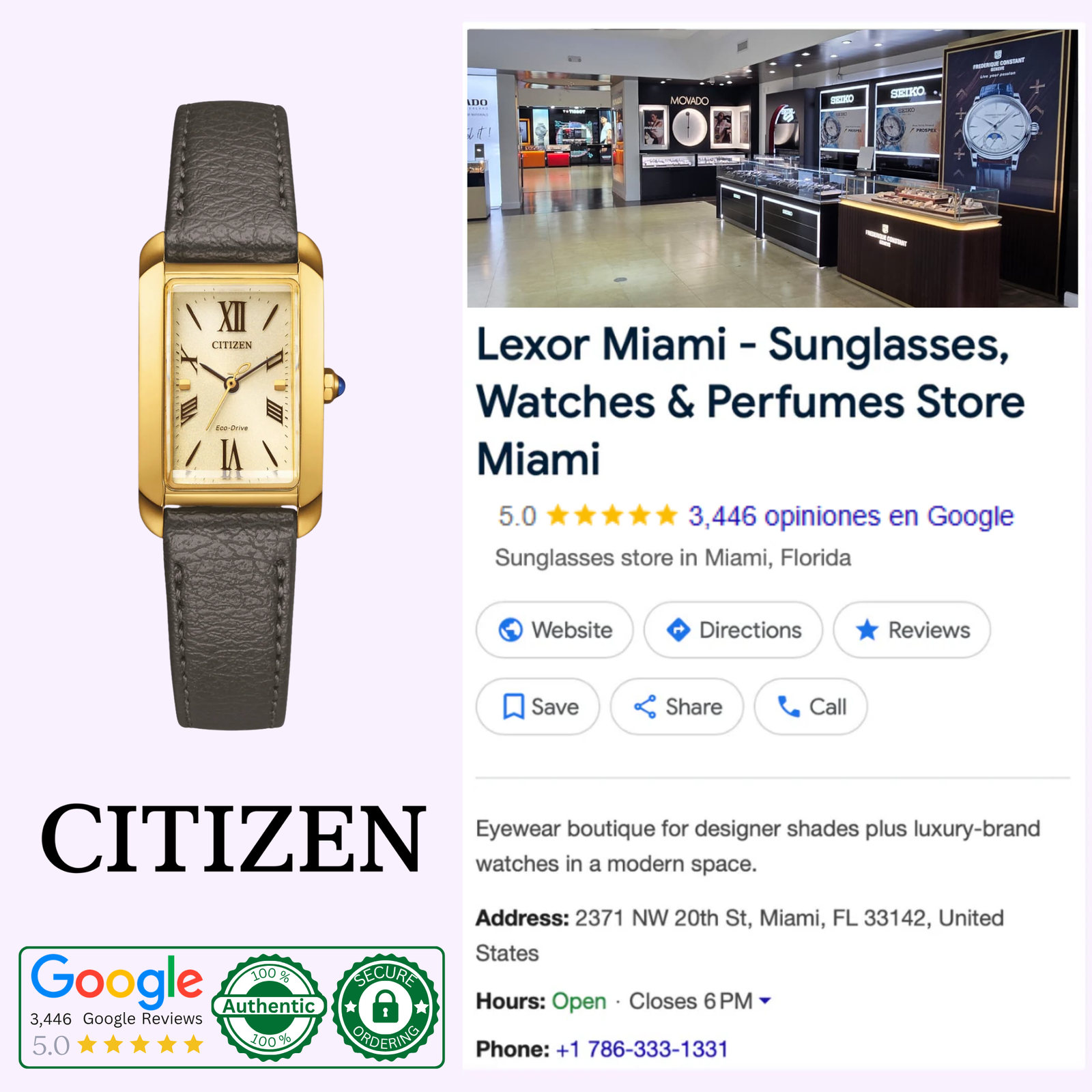 Citizen Watches EW5622-09P L Bianca UPC : 013205169564 – Lexor Miami
