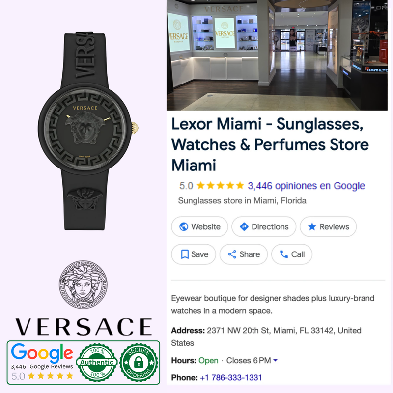 Versace VE6G00223 Medusa Pop Silicone Women Watches – Lexor Miami