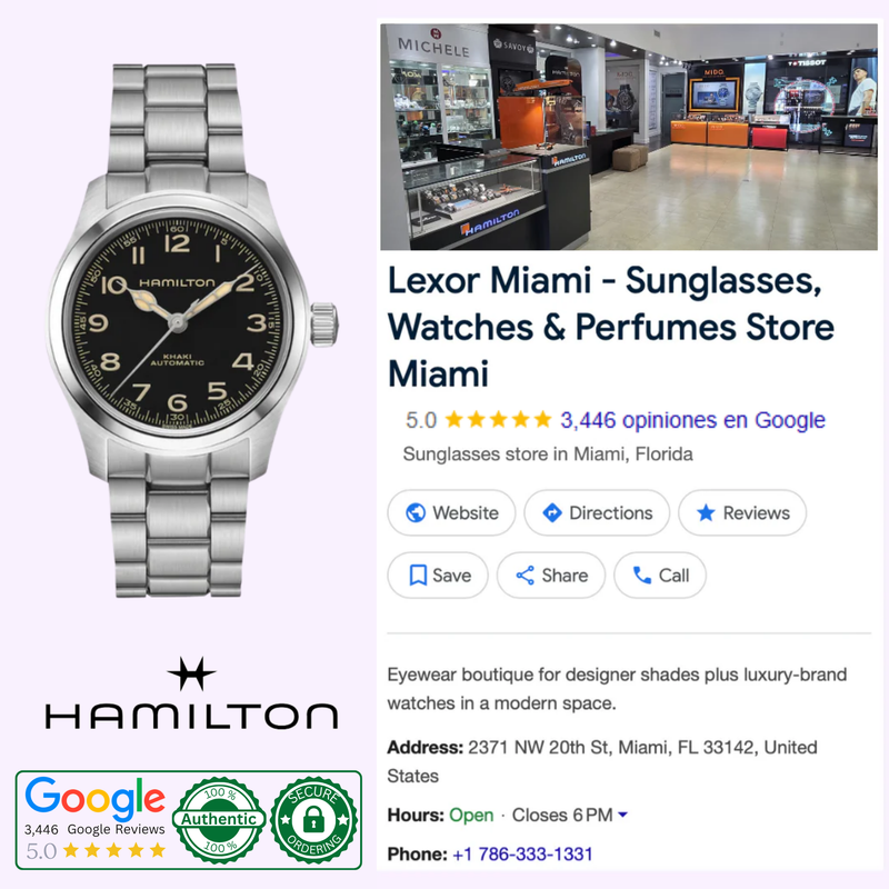 Lexor Miami authorized dealer showroom with Google customer reviews, Miami FL