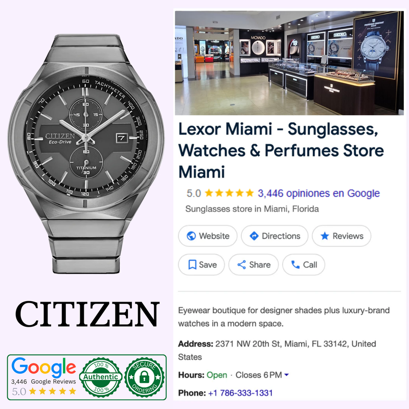 Citizen CA7050-57H Super Titanium Armor Eco-Drive Silver Stainless