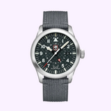Luminox Volition America Flight Force Pilot Watch XA.9522.VOL with black dial, GMT function, and 42mm stainless steel case.