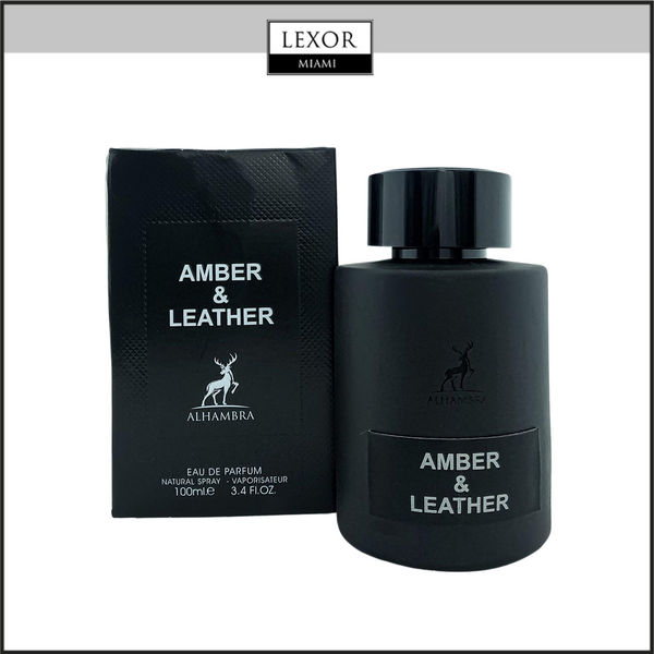 MAISON ALHAMBRA AMBER AND LEATHER 3.4 EDP M
