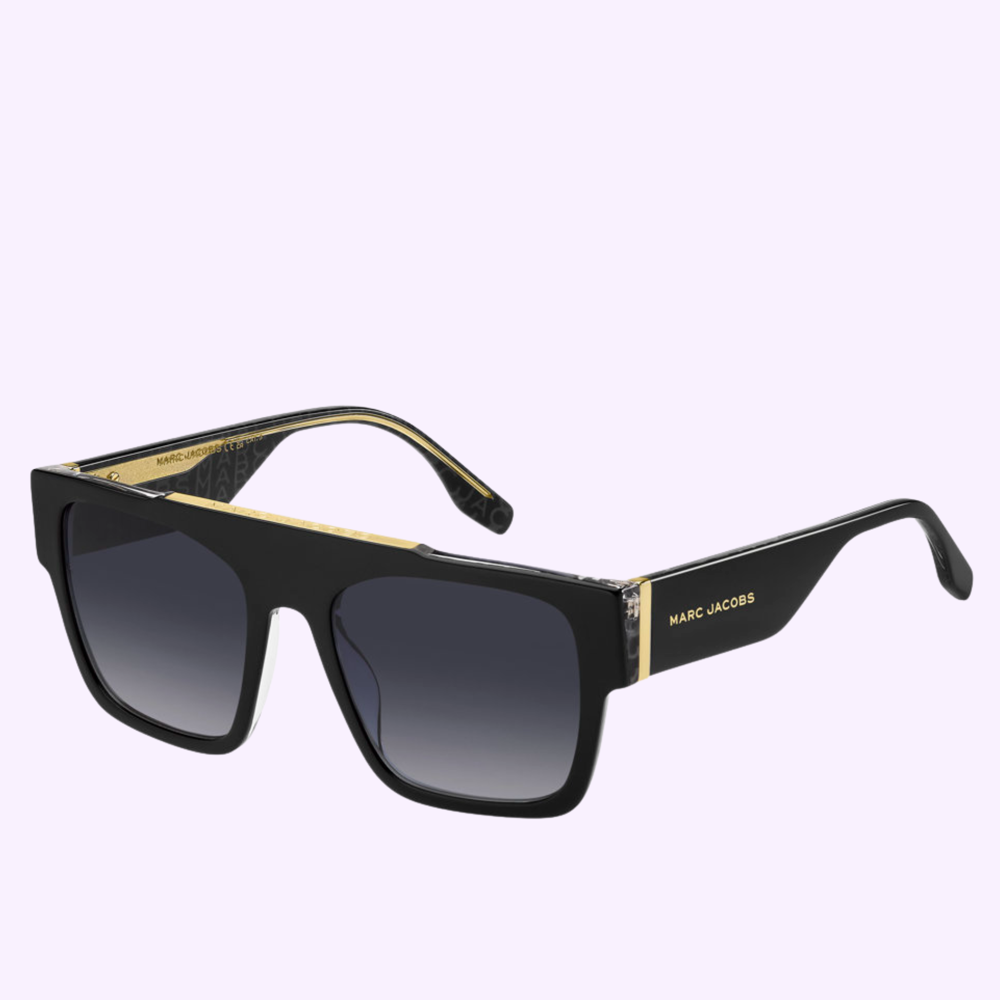 Angle View MARC JACOBS Sunglasses MARC 757/S 1EI BLK PTT GR