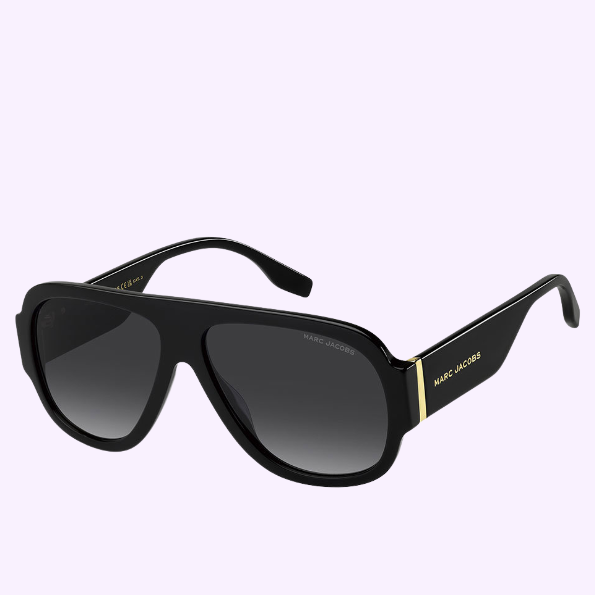 Angle View MARC JACOBS Sunglasses MARC 843/S 807 BLACK