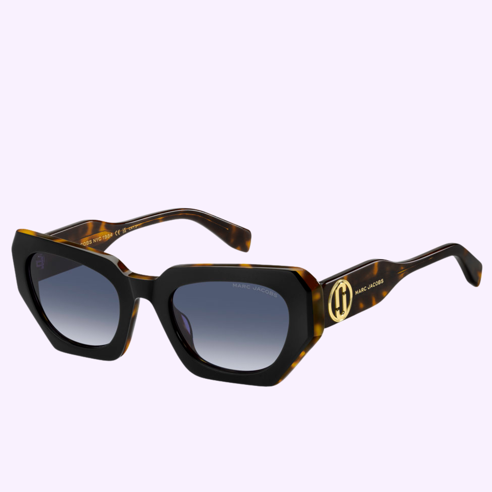 Angle View MARC JACOBS Sunglasses MARC 851/S WR7 BLK