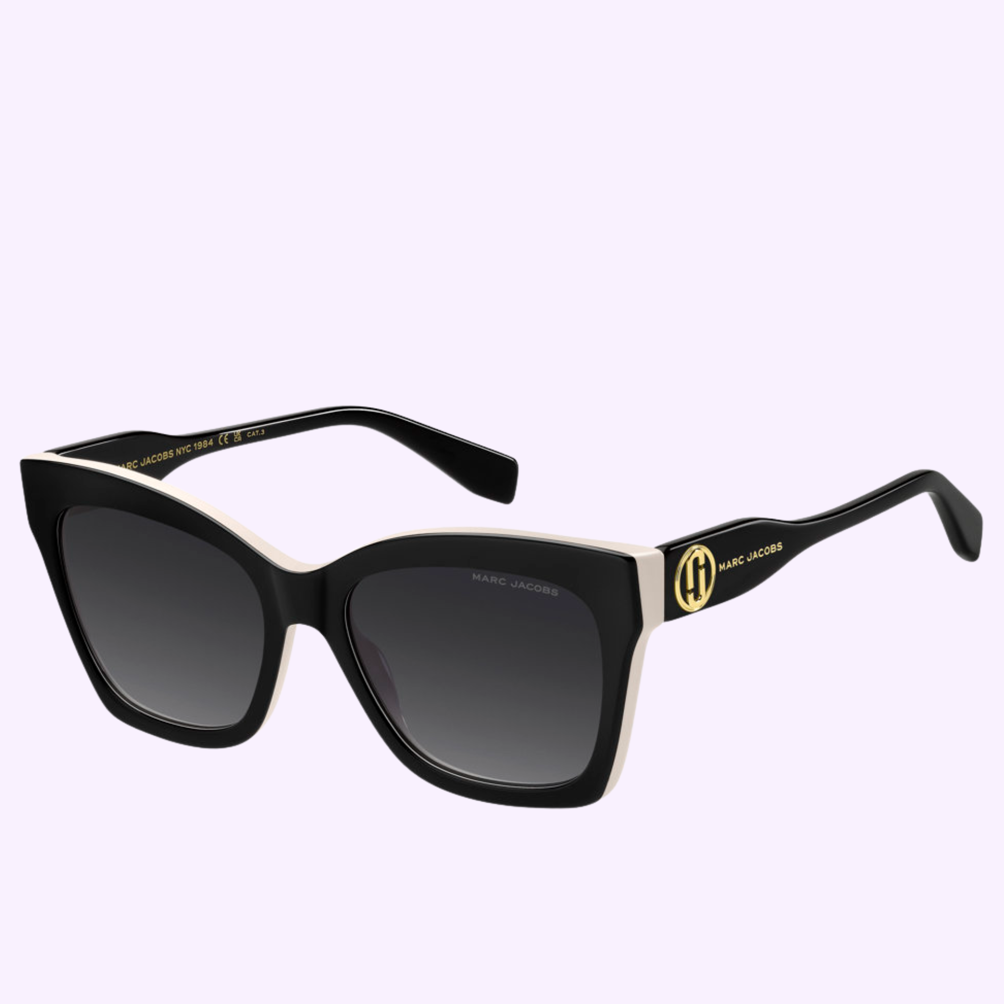angle View MARC JACOBS Sunglasses MARC 853S 80S BLACK