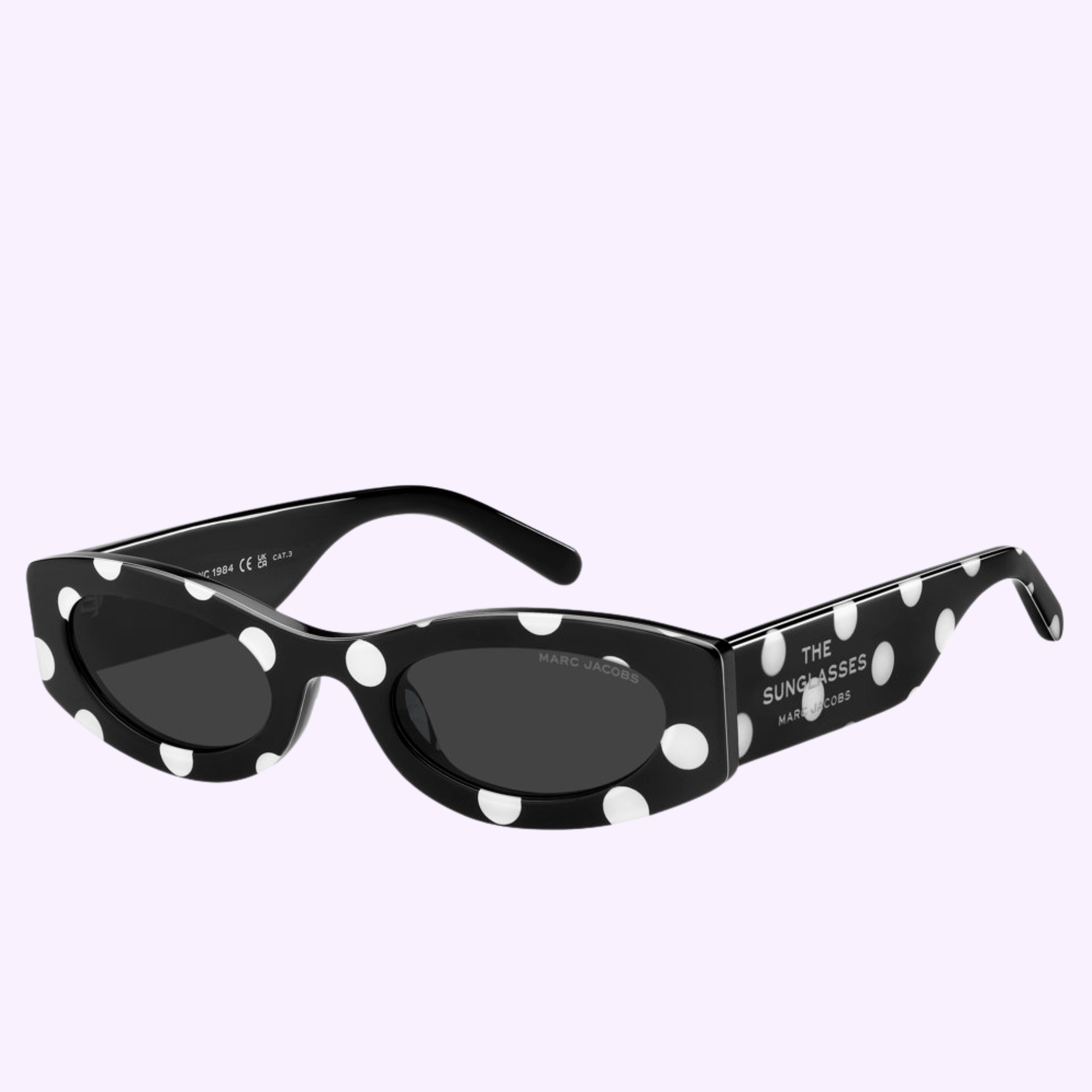 Angle View MARC JACOBS Sunglasses MARC 858/G/S/US 80S BLACK