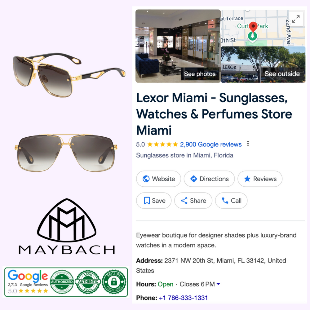 Maybach THE KING II G-WAK-Z35 63-12-145 SUNGLASSES – Lexor Miami