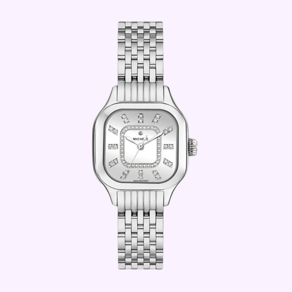 Michele MWW33B000008 Meggie Stainless Steel Diamond Dial Watch