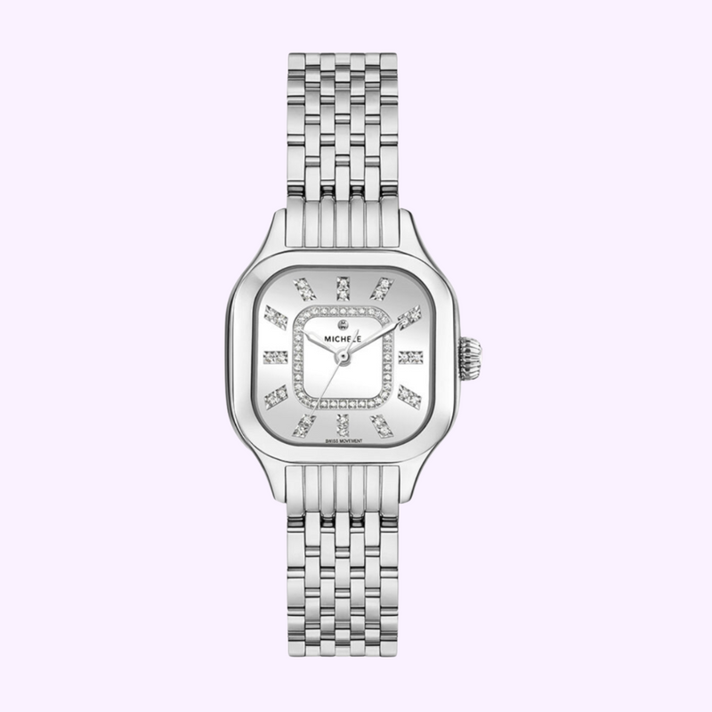 Michele MWW33B000008 Meggie Stainless Steel Diamond Dial Watch