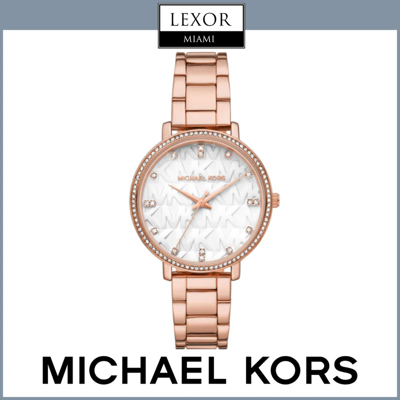 Michael Kors MK4594 Pyper Rose Gold Stainless Steel Strap Women Watches