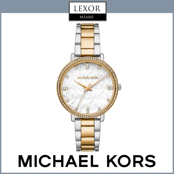 Michael Kors MK4595 Pyper 2 Tone Stainless Steel Strap Women Watches