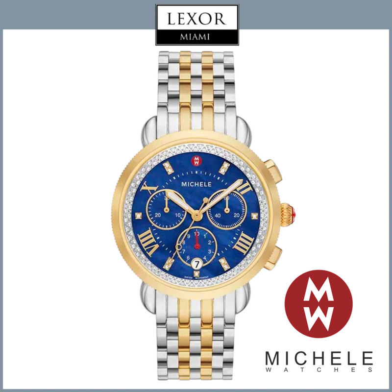 Best michele two tone diamond watch Top Sellers