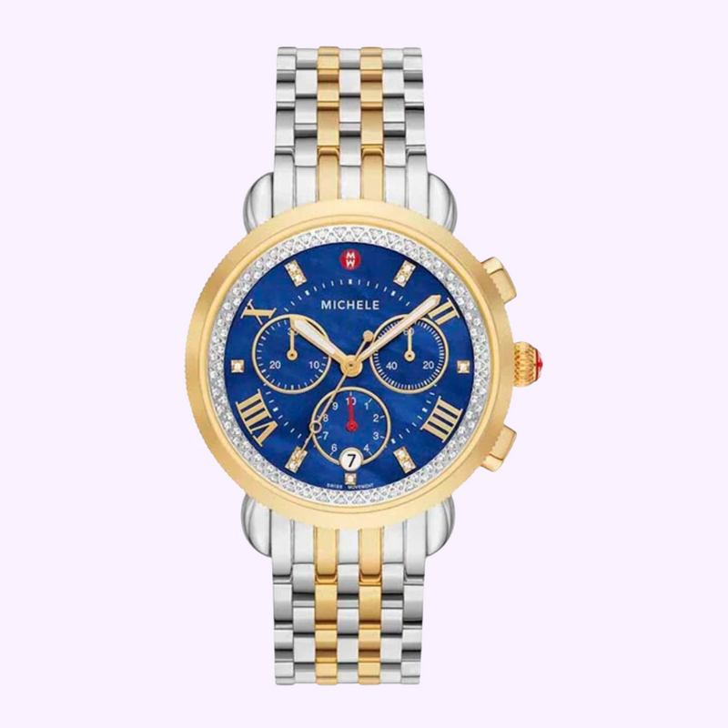 Michele MWW01C000144 Sport Sail Two-Tone Diamond Stainless Steel Watch
