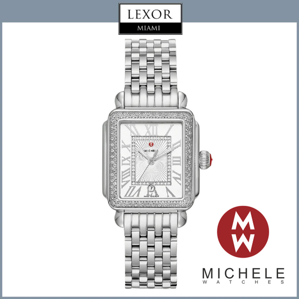 Michele MWW06G000001 Deco Madison Mid Stainless Diamond Women Watch