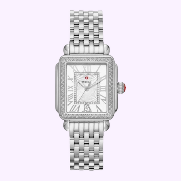Michele MWW06G000001 Deco Madison Mid Stainless Diamond Women Watch