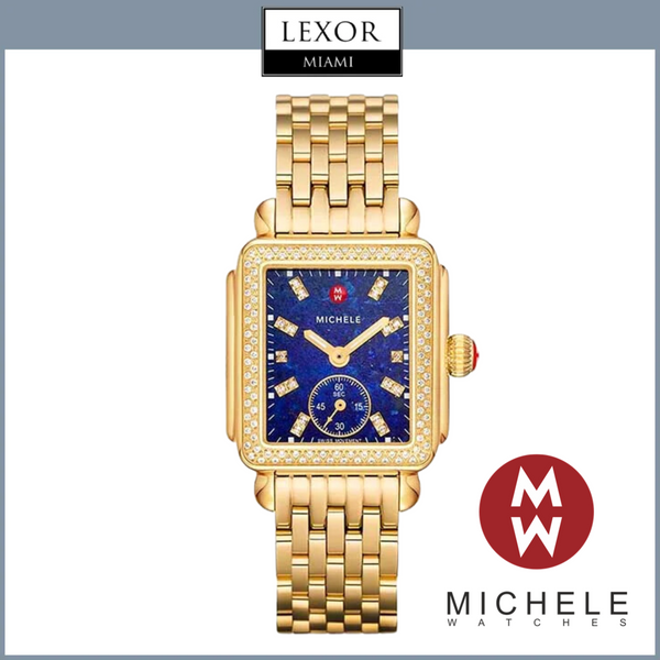 Michele MWW06V000126 Deco Mid Gold Diamond Stainless Steel Watch