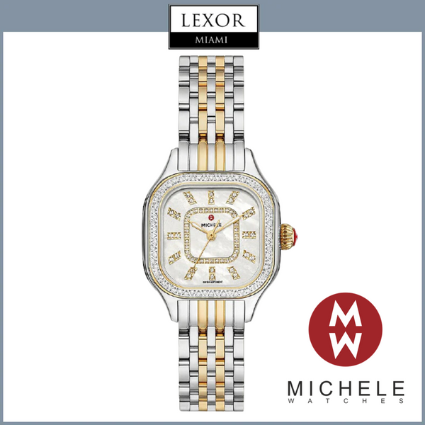 Michele MWW33B000002 Meggie Two-Tone Diamond Stainless Steel Watch for Women