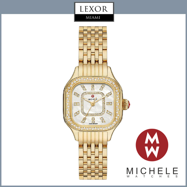 Michele MWW33B000003 Meggie Gold Diamond Stainless Steel Watch