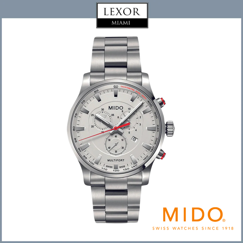 Mido M0054171103100 Multifort Chronograph Bracelet Men Watches Lexor Miami